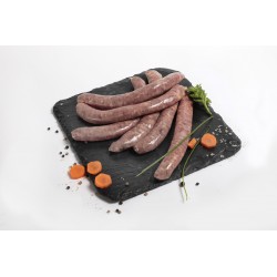 Saucisses de canard nature x 3   (350g env.).