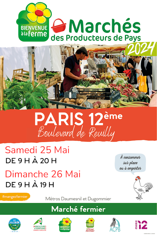 marché productuer Paris 12 bd de Reuilly